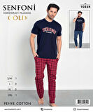 Senfoni Erkek Modal Bisiklet Yaka Kısa Kol Pijama Takımı 10354 -  1 Adet