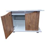 Kanki Pet 100 Cm MDF KP1004010AC Flex Atlantik Çam Kapaklı Akvaryum Sehpası 100x40x69 cm