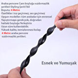 ÜNİVERSAL TÜM ARAÇLARA UYUMLU CAM ARASI SES ENGELLEYİCİ FİTİL 4 METRE BAKALİT CAM ARASI KAPAMA 