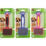 Catdoglife Kedi ve Köpek Için Masaj Uçlu Tarama Fırçası 12X5 cm