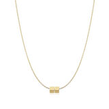 Altın İki Küplü Zincir Kolye