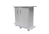 Kanki Pet 100 cm MDF Bombeli Akvaryum Beyaz Sehpa