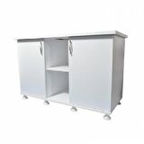 Kanki Pet 120 Cm MDF Akvaryum Beyaz Sehpa  120x50x67 cm