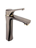 KARE PLATİN LAVABO BATARYASI