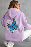 Uyguntarz Unisex Kelebek Sırt Baskılı Sweatshirt