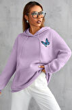 Uyguntarz Unisex Kelebek Sırt Baskılı Sweatshirt