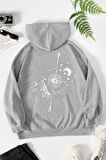 Uyguntarz Unisex Pusula Sırt Baskılı Sweatshirt