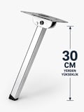 Yer Sofra Ayağı Metal Katlanır Yer Sofrası Sini Altı Ayağı 30 Cm (4 ADET)