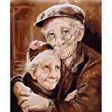 Canvas Sevgi Çınarı Sayılarla Boyama Seti  Kasnaklı 40 x 50 cm
