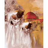 Canvas Ermiş Mevleviler Sayılarla Boyama Seti  Kasnaklı 40 x 50 cm