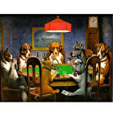 Canvas Dog Poker Sayılarla Boyama Seti  Kasnaklı 40 x 50 cm