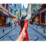 Canvas Galata Gezisi Sayılarla Boyama Seti  Kasnaklı 40 x 50 cm