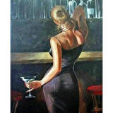Canvas Gece Düşü Sayılarla Boyama Seti  Kasnaklı 40 x 50 cm
