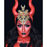 Canvas Kostüm Partisi 2 Sayılarla Boyama Seti  Kasnaklı 40 x 50 cm