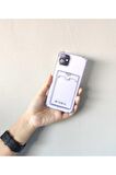 Iphone 11 Şeffaf Kartlıklı Boyun Askılı Ipli Kılıf