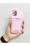 Iphone 11 Şeffaf Kartlıklı Boyun Askılı Ipli Kılıf