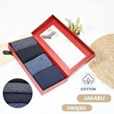 Erkek Çorap Cotton Dikişsiz Jakarlı Mevsimlik Uzun Çorap
