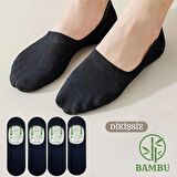 Unisex Bambu Babet Çorap Dikişsiz Parfümlü Silikonlu  Babet Çorap