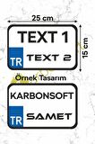 Kişiye Özel  Ahşap Plaka, Bisiklet Plaka, Isimli Plaka, Cam Önü Plakası, Aksesuar Plaka