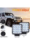 OFF ROAD Beyaz Led Sis Farı Kare Çalışma Lambası 12/24V 48W