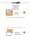 Premium Gri Krem Pamuklu Tek Kişilik Nevresim Seti