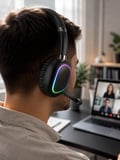 Bluetooth 5.0 Rgb Işıklı Mikrofonlu Kablosuz Kulak Üstü Kulaklık