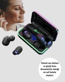 E10 Powerbank Şarjlı Bluetooth 5.1 Kulaklık Spor Ve Oyun İçin