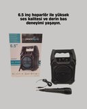 15w Güçlü Ses Çıkışlı Bluetooth Hoparlör Fm Radyo Ve Mikrofon Destekli