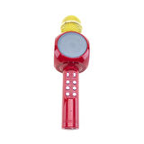 Karaoke  Mikrofon Bluetooth'lu Işıklı Şarjlı Süper Karaoke Red