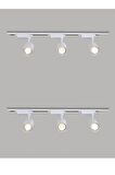 Ray Spot Beyaz Kasa Beyaz Işık 6 Adet + 2 Metre Ray 1+1