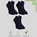 3 Çift Comfort Erkek Her Mevsim Kısa Çorap (DİKİŞSİZ BAMBU)