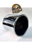 120 mm. Tekli Krom egzoz çıkışı paslanmaz  krom SESSİZ eksoz ucu 1 ADET