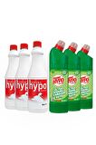 Hyper Hypo Çam Tazeliği Normal Sıvı Çamaşır Suyu 750 ml + Hypo Çamaşır Suyu 1 lt