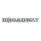 BROADWAY KAĞIT YAZI  ESKİ MODEL. AÇIK GRİ