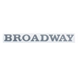 BROADWAY KAĞIT YAZI  ESKİ MODEL. AÇIK GRİ