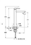 POLİ KRİSTAL ÇANAK LAVABO BATARYASI (ROSE)