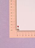 Kırmızı İnci Top Küpe 4 mm