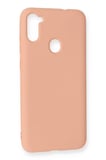 Newface Samsung Galaxy A11 Kılıf Nano içi Kadife Silikon - Pudra