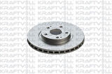 Kraftvoll 07040175 Ön Fren Diski Aynası Havalı Toyota Avensis D4D 2003-2008 Corolla Verso 04-Auris 2.0 D4D 07-(Merkezleme Capı 62) 295x4 435120F010