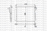 Kraftvoll 08060050 Klima Radyatör (Kondanser) Kia Picanto 2008-(390x335x17) 9760607500