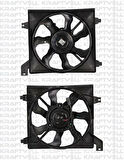 Kraftvoll 08120055 Radyatör Fanı Komple Hyundai Accent Era 1.4 1.6 Benzinli 2006-2011 (Çift Fanlı) 253800M000