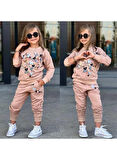 75084 LEOPAR KALPLİ TAKIM BEJ