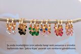 Su Yeşili Taş Sallantılı Küpe Su Yeşili Taşlı Şakira Küpe
