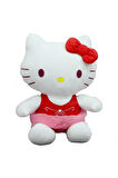 Peluş Hello Kitty Elbiseli Kurdeleli 50Cm