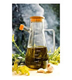 Leyloş Borosilikat Cam 900 Ml. Yağdanlık