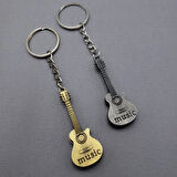 Leyloş Metal Gitar Anahtarlık