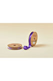 Biye Saten Katlı 032 Mor 2 Cm 25 Metre %100 Polyester