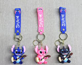 Leyloş Stitch Silikon Anahtarlık