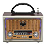 Buffer® Taşınabilir Klasik Am/fm/sw  Retro Nostaljik Radyo