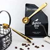 Buffer® Mandallı Kahve Ölçü Kaşığı Gold Çok Fonksiyonlu Paslanmaz Çelik Kaşık